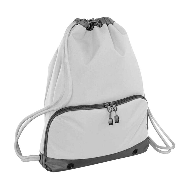 Ice Grey - Front - Bagbase Athleisure Drawstring Bag