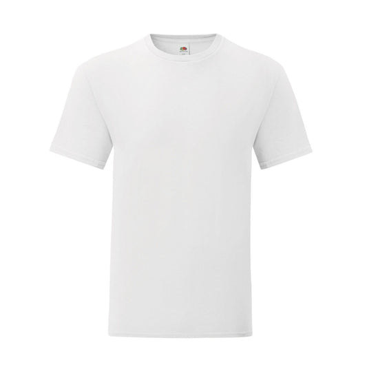 White - Front - Fruit of the Loom Mens Iconic T-Shirt