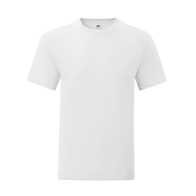 White - Front - Fruit of the Loom Mens Iconic T-Shirt