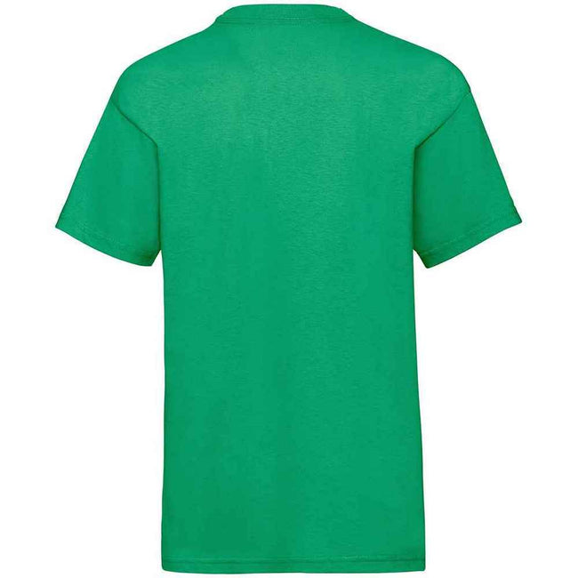 Kelly Green - Back - Fruit of the Loom Childrens-Kids Valueweight T-Shirt
