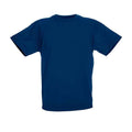 Navy - Front - Fruit of the Loom Childrens-Kids Valueweight T-Shirt