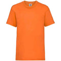 Orange - Front - Fruit of the Loom Childrens-Kids Valueweight T-Shirt