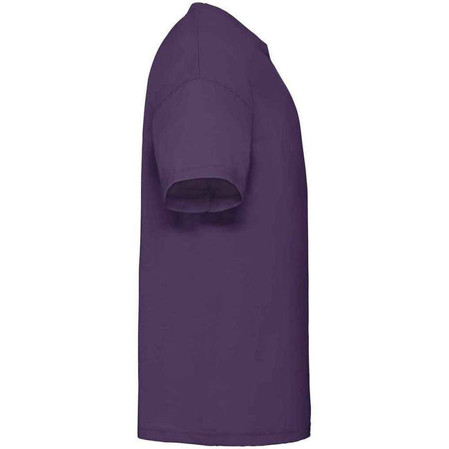 Purple - Side - Fruit of the Loom Childrens-Kids Valueweight T-Shirt