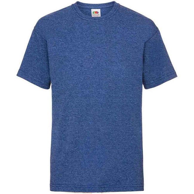 Retro Heather Royal - Front - Fruit of the Loom Childrens-Kids Valueweight T-Shirt