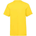 Yellow - Back - Fruit of the Loom Childrens-Kids Valueweight T-Shirt
