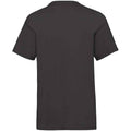 Black - Back - Fruit of the Loom Childrens-Kids Valueweight T-Shirt