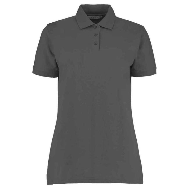 Charcoal - Front - Kustom Kit Womens-Ladies Superwash 60C Polo Shirt