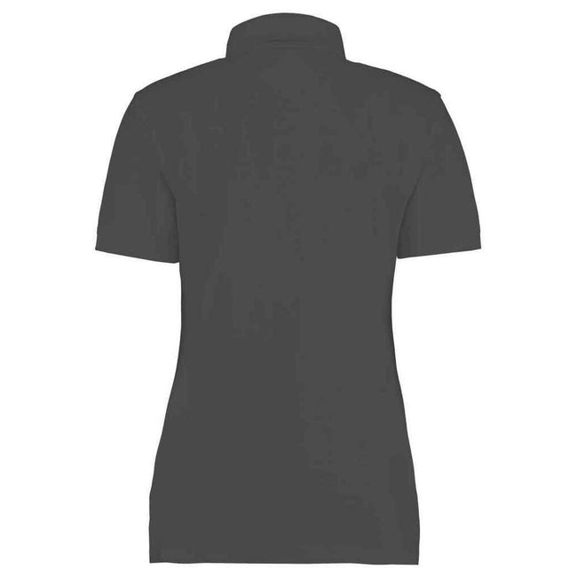 Charcoal - Back - Kustom Kit Womens-Ladies Superwash 60C Polo Shirt