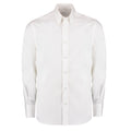 White - Front - Kustom Kit Mens Premium Oxford Tailored Long-Sleeved Shirt