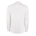 White - Back - Kustom Kit Mens Premium Oxford Tailored Long-Sleeved Shirt