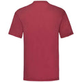 Brick Red - Side - Fruit of the Loom Mens Valueweight T-Shirt