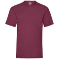 Burgundy - Front - Fruit of the Loom Mens Valueweight T-Shirt
