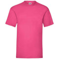 Fuchsia - Front - Fruit of the Loom Mens Valueweight T-Shirt
