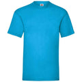 Azure Blue - Front - Fruit of the Loom Mens Valueweight T-Shirt