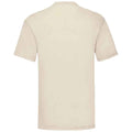 Natural - Back - Fruit of the Loom Mens Valueweight T-Shirt