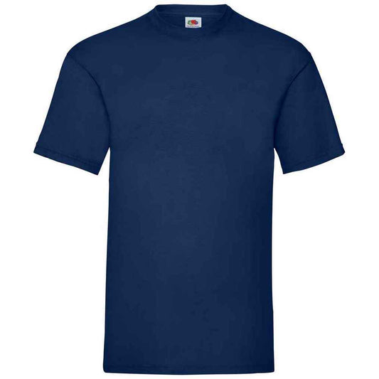 Navy - Front - Fruit of the Loom Mens Valueweight T-Shirt