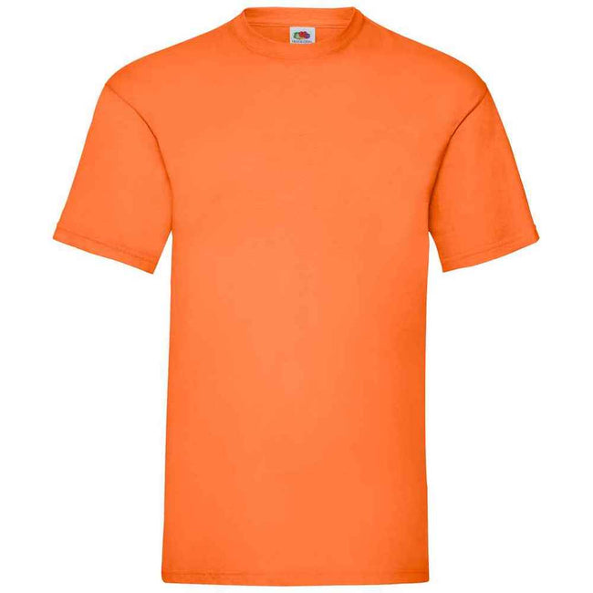 Orange - Front - Fruit of the Loom Mens Valueweight T-Shirt