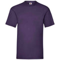 Purple - Front - Fruit of the Loom Mens Valueweight T-Shirt