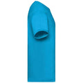 Azure Blue - Side - Fruit of the Loom Mens Valueweight T-Shirt
