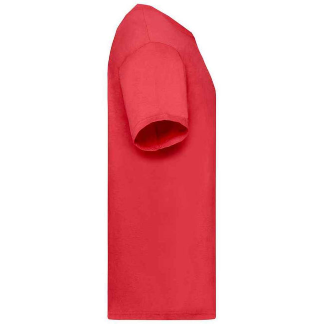 Red - Side - Fruit of the Loom Mens Valueweight T-Shirt
