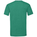 Retro Heather Green - Back - Fruit of the Loom Mens Valueweight T-Shirt
