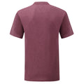 Heather Burgundy - Back - Fruit of the Loom Mens Valueweight T-Shirt
