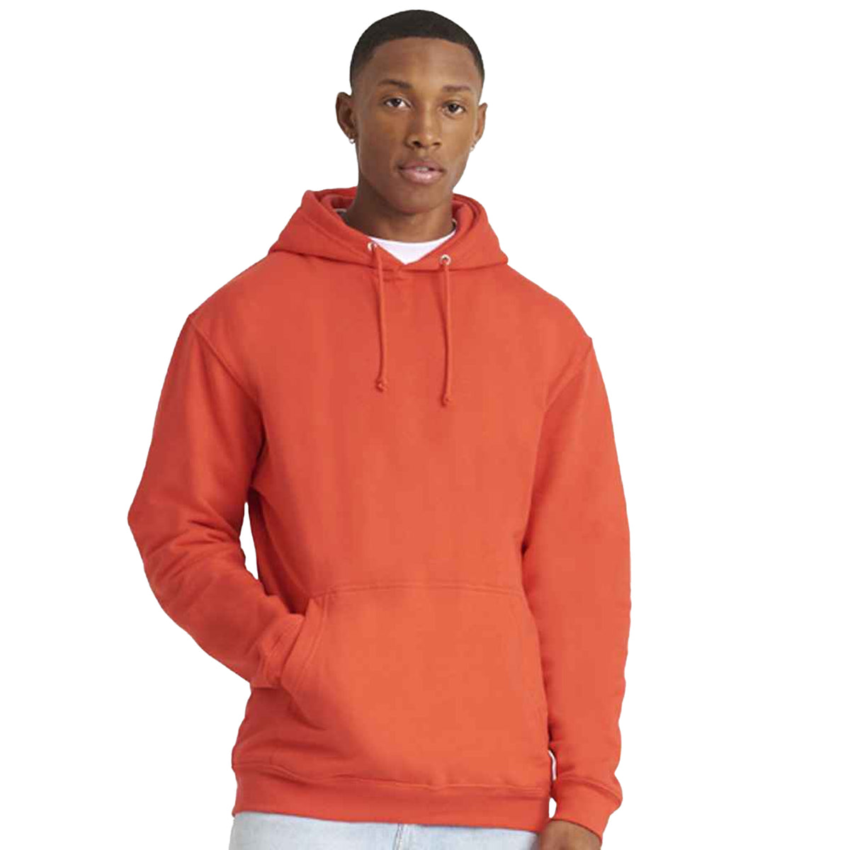 Soft Red - Side - Awdis Unisex Adult College Hoodie