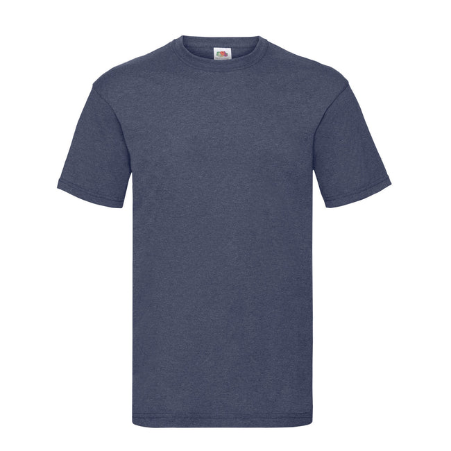 Vintage Navy - Front - Fruit of the Loom Mens Valueweight Heather T-Shirt