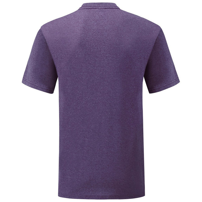 Purple - Back - Fruit of the Loom Mens Valueweight Heather T-Shirt