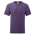 Purple - Front - Fruit of the Loom Mens Valueweight Heather T-Shirt