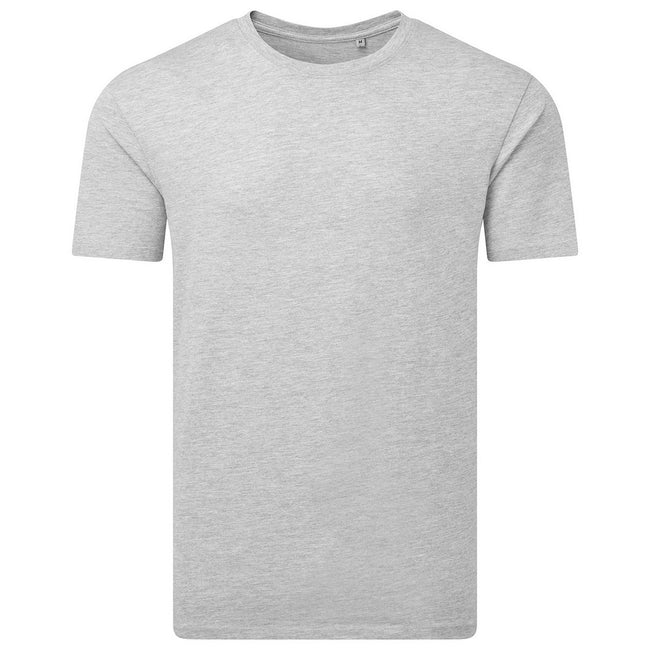 Grey - Front - Anthem Unisex Adult Marl Midweight T-Shirt