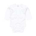 White - Front - Babybugz Baby Organic Long-Sleeved Bodysuit