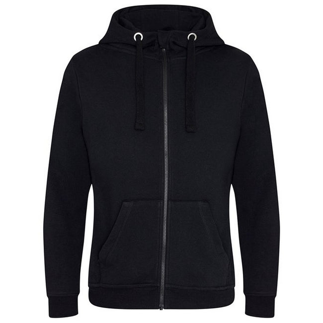 Jet Black - Front - Awdis Womens-Ladies Zoodie Heavyweight Hoodie