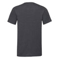 Dark Grey - Back - Fruit of the Loom Mens Valueweight Heather V Neck T-Shirt