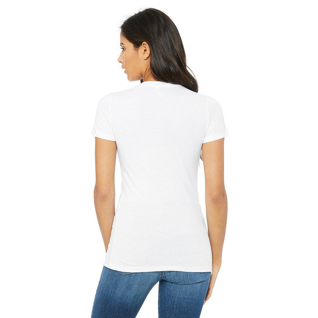 White - Back - Bella + Canvas Womens-Ladies The Favourite T-Shirt