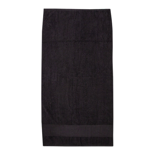 Black - Front - Towel City Printable Cotton Hand Towel