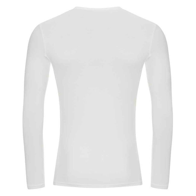Arctic White - Back - Awdis Mens Recycled Active Base Layer Top