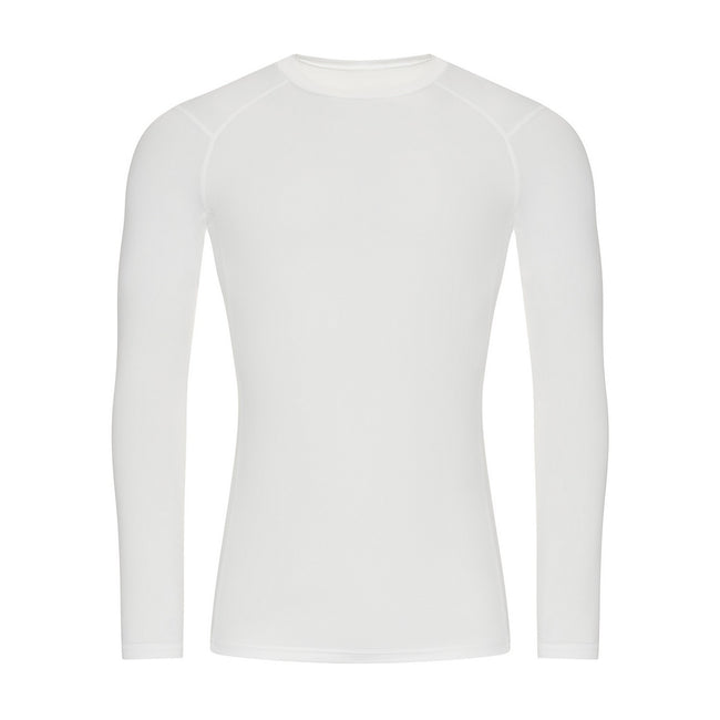 Arctic White - Front - Awdis Mens Recycled Active Base Layer Top