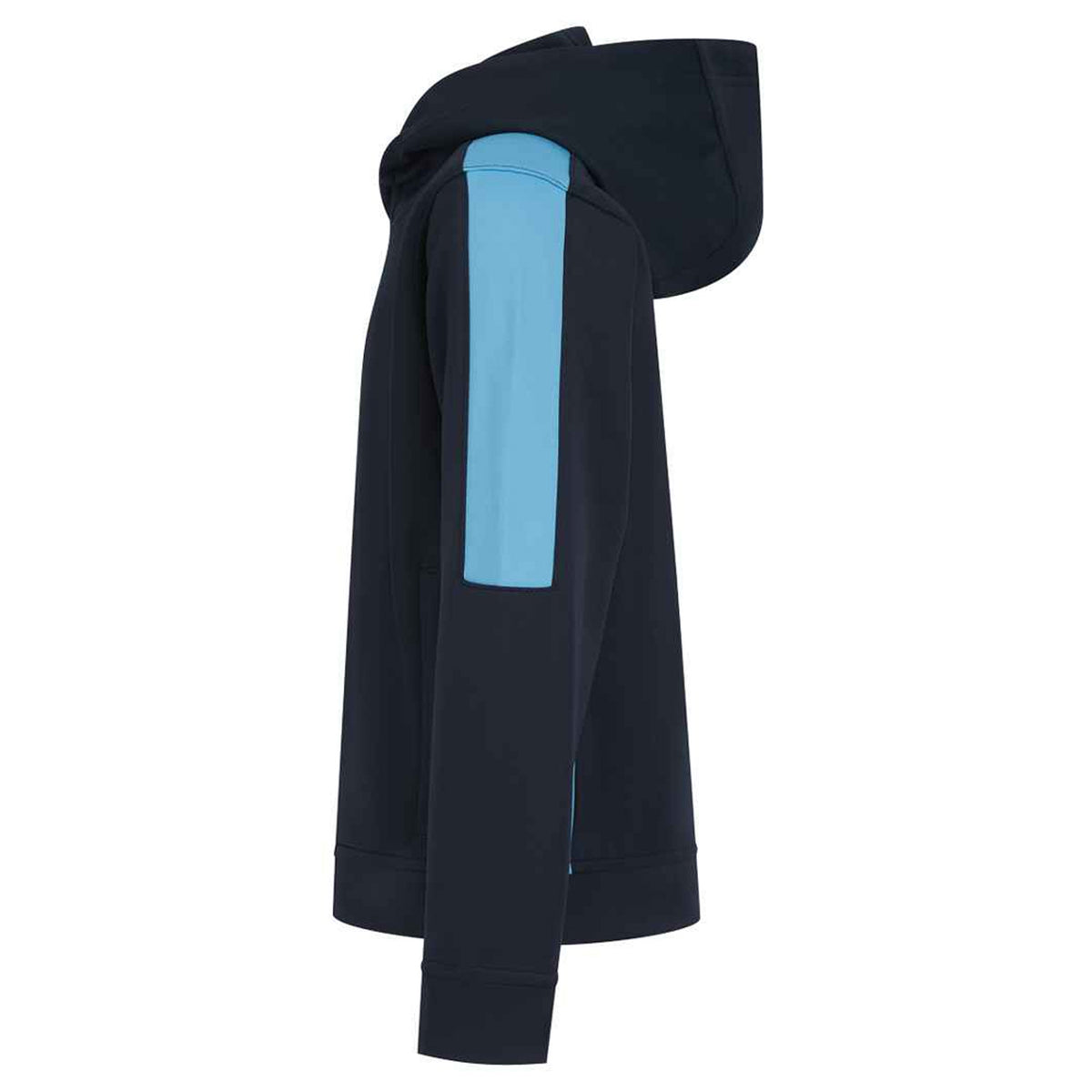 Navy-Sky - Side - Finden & Hales Childrens-Kids Team Contrast Hoodie