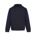 Navy-Royal Blue - Front - Finden & Hales Childrens-Kids Team Contrast Hoodie