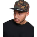 Green Camo-Black - Side - Yupoong Unisex Adult Classic Camo Snapback Cap