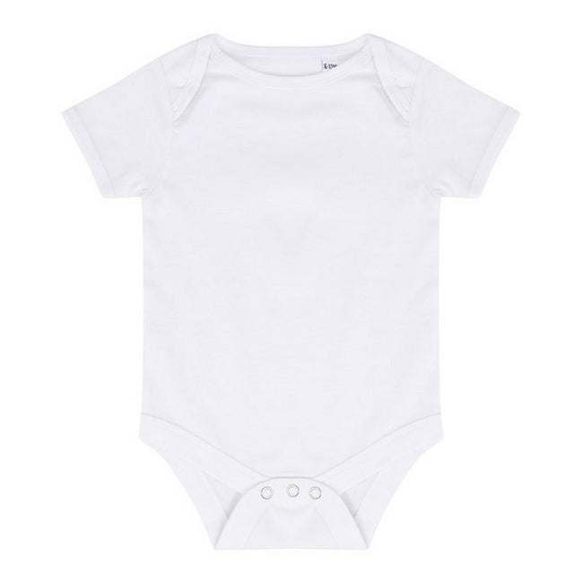 White - Front - Larkwood Baby Essential Short-Sleeved Bodysuit