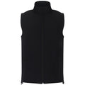 Black - Front - PRO RTX Mens Softshell 2 Layer Gilet