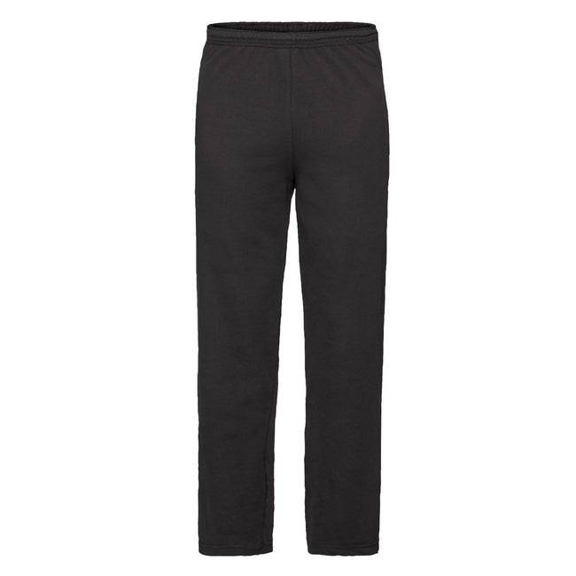Black - Front - Fruit of the Loom Mens Lightweight Jogging Bottoms