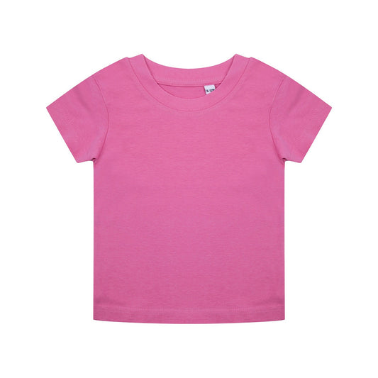 Bright Pink - Front - Larkwood Toddler Organic T-Shirt