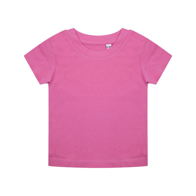 Bright Pink - Front - Larkwood Toddler Organic T-Shirt