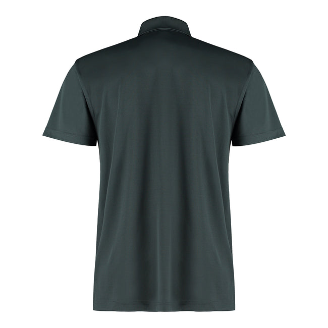 Graphite - Back - Kustom Kit Mens Cooltex Plus Micro Mesh Regular Polo Shirt