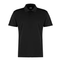 Black - Front - Kustom Kit Mens Cooltex Plus Micro Mesh Regular Polo Shirt