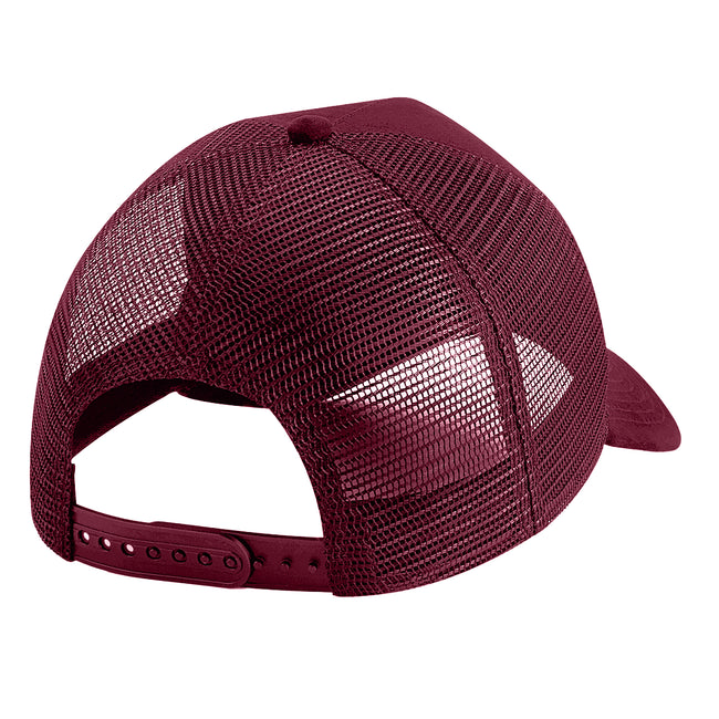 Black - Front - Beechfield Unisex Adult Faux Suede Snapback Trucker Cap
