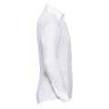 White - Side - Russell Collection Mens Ultimate Tailored Long-Sleeved Shirt